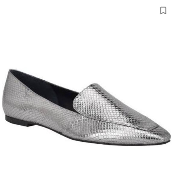 NEW MARC FISHER LTD Enaba Square Toe Leather Loafer - Picture 1 of 5